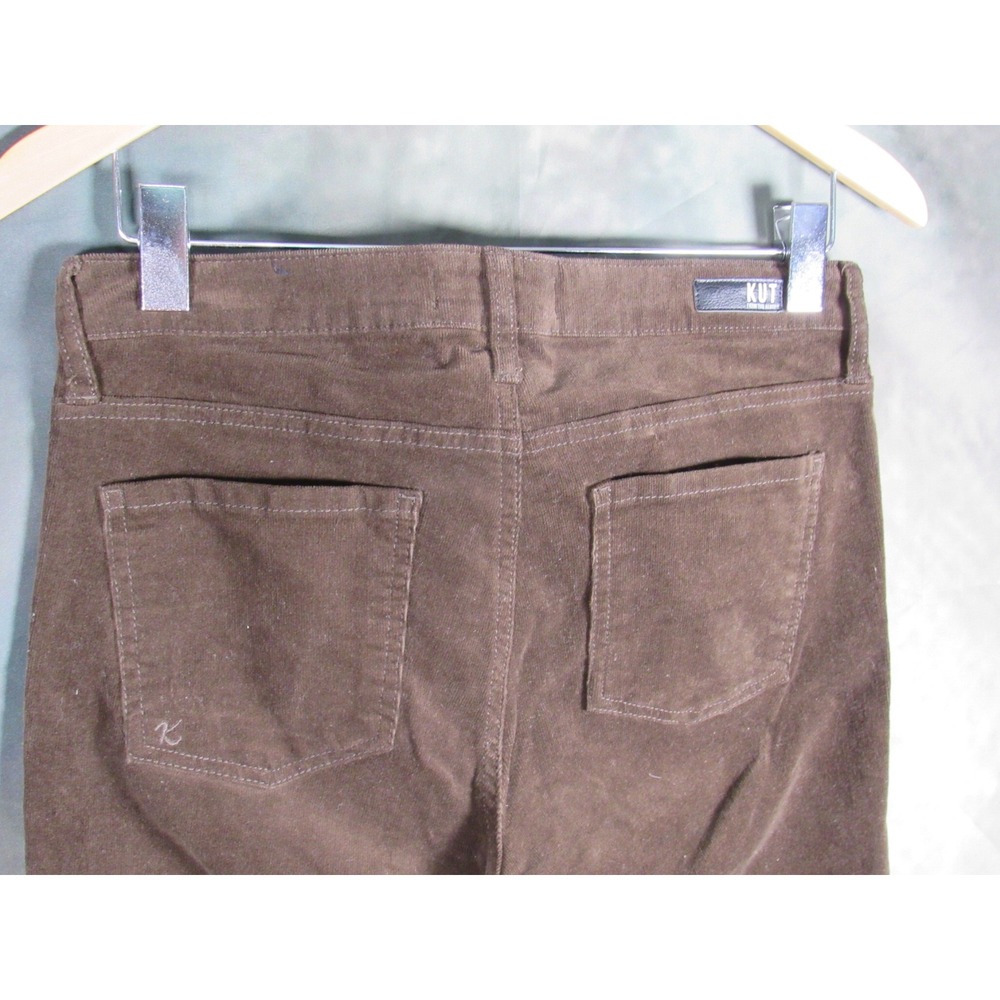 KUT from the Kloth Karen Baby Bootcut Corduroy Pants Brown Size 6 - Picture 4 of 7
